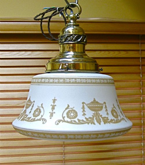 A Decorative Glass Ceiling Light