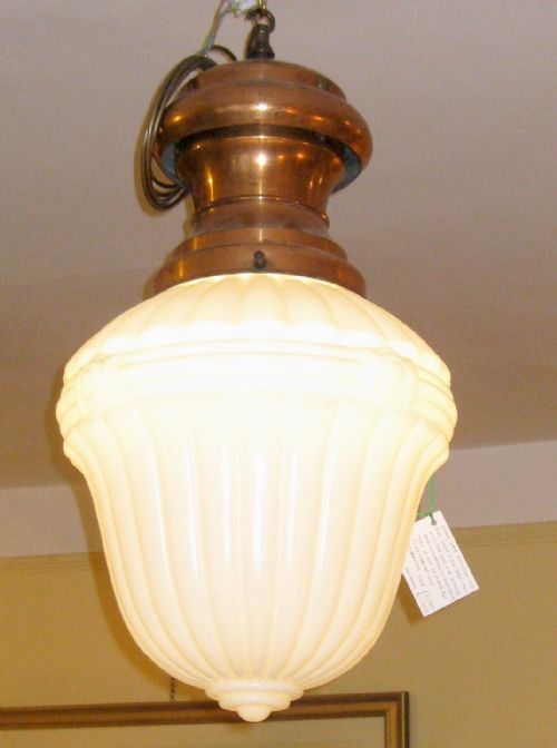 fig 1. VICTORIAN GAS LANTERNS WITH ORIGINAL SHADES