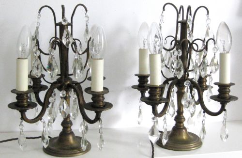 Pair of Candelabra Table Lamps