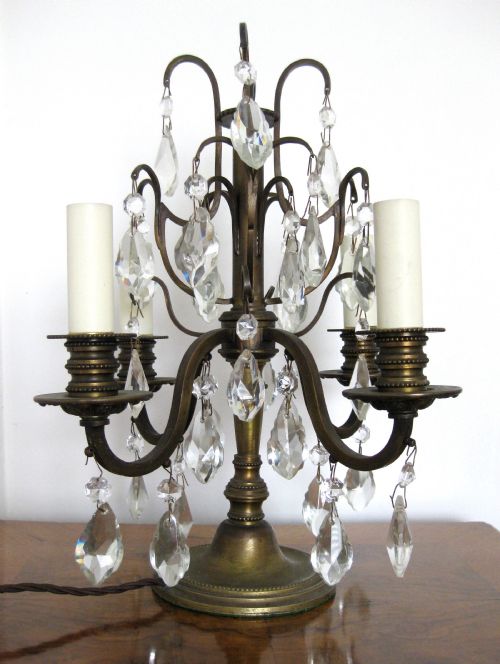 fig 1. PAIR OF CANDELABRA TABLE LAMPS