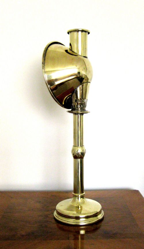 An Antique Students Candle Lamp