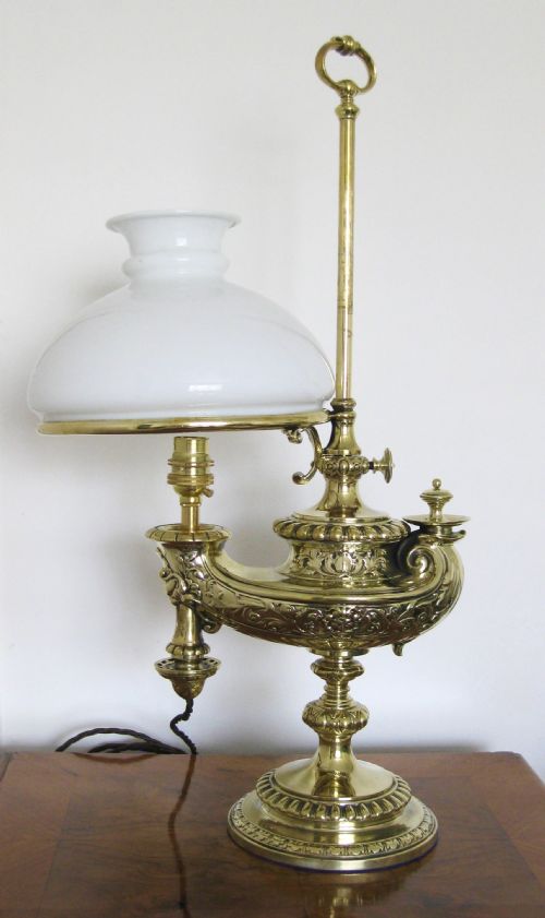 Wild and Wessel Converted Oil Lamp