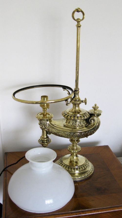 fig 3. WILD AND WESSEL CONVERTED OIL LAMP
