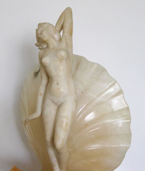 fig 3. ART NOUVEAU MARBLE AND ALABASTER LAMP
