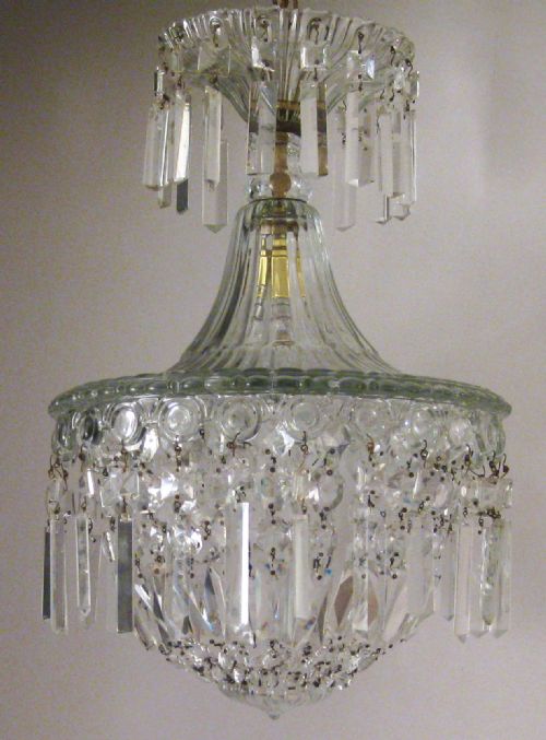 fig 2. A CRYSTAL GLASS CEILING LIGHT
