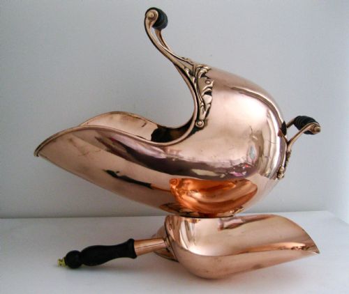 Victorian Coal Scuttle and Shovel