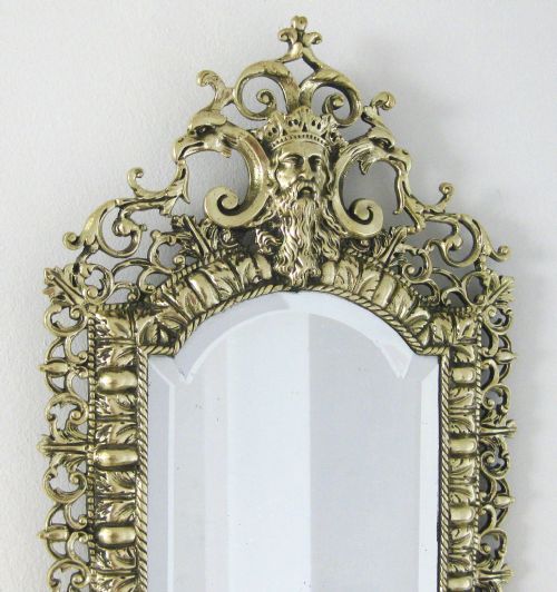 fig 1. A BRASS GIRANDOLE MIRROR WITH THE FIGURE OF NEPTUNE