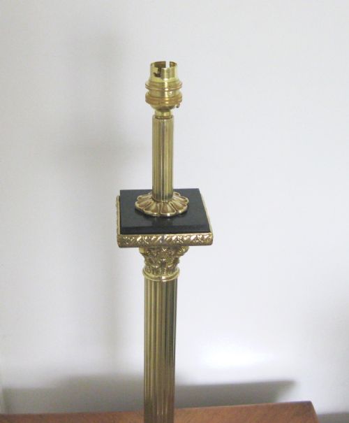 fig 2. TALL BRASS AND GRANITE LAMP