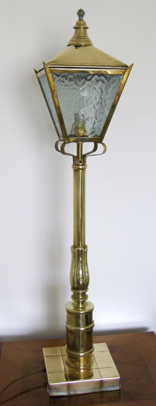 fig 1. PAIR OF TALL TABLE LANTERNS