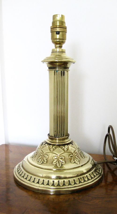 Victorian Brass Lamp Base