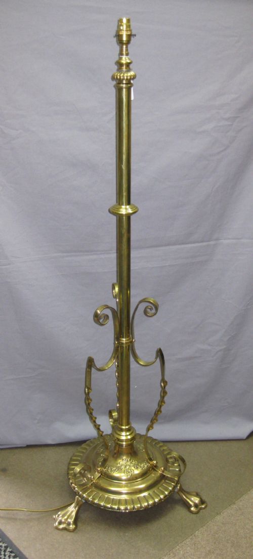 fig 1. VICTORIAN BRASS STANDARD LAMP
