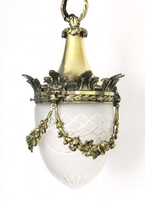 fig 2. EDWARDIAN BRASS CEILING LIGHT
