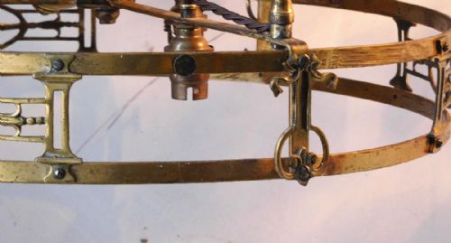 fig 1. TWO EDWARDIAN 'RISE AND FALL' LIGHTS