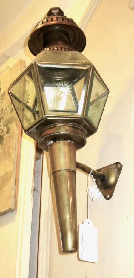 A Brass Wall Lantern