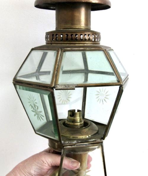 fig 1. A BRASS WALL LANTERN
