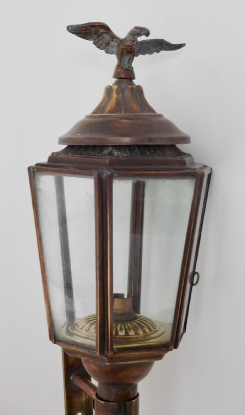 fig 1. WALL LANTERN WITH AN EAGLE ON TOP