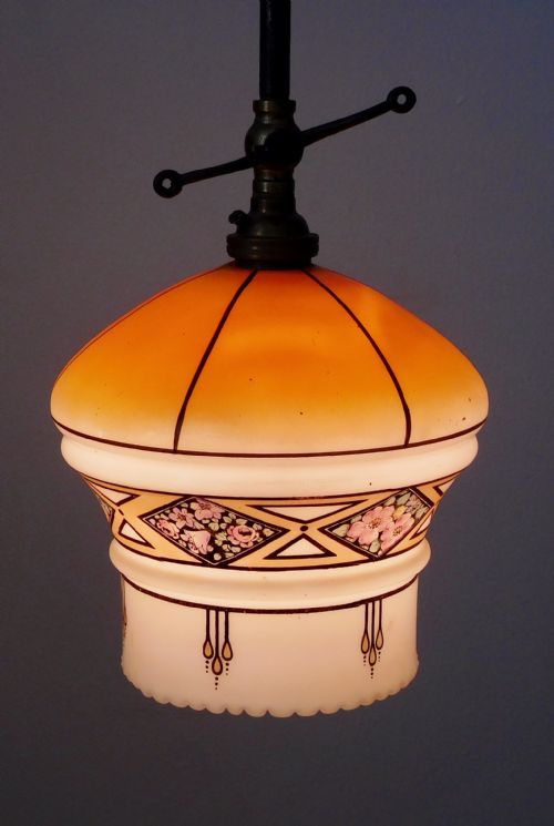 fig 3. AN ARTS AND CRAFTS GAS LIGHT