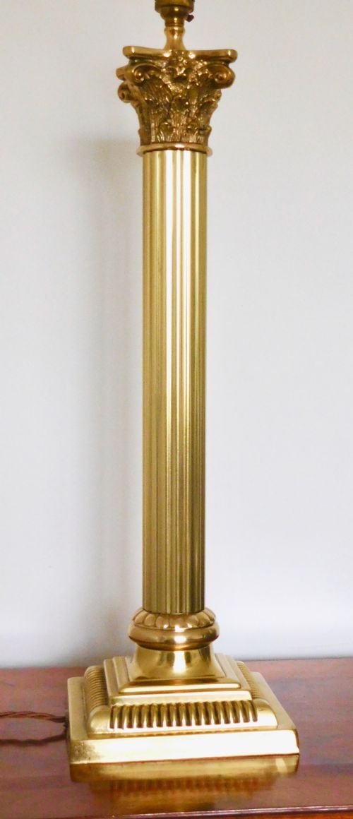 Victorian Corinthian Column Table Lamp
