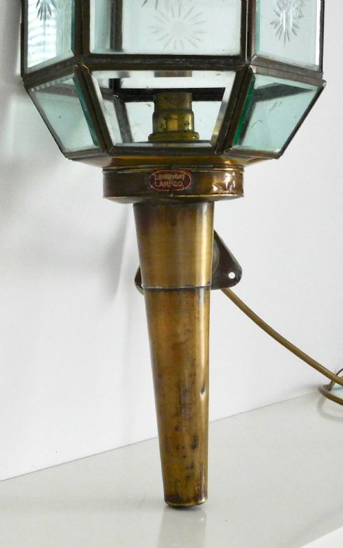fig 1. WALL LANTERN BY LONDON LAMP CO.