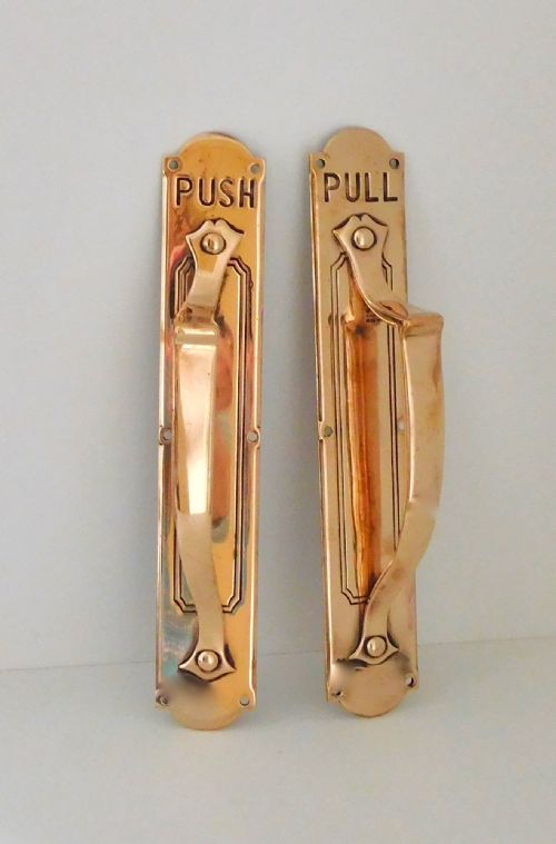 A Pair of  Door Handles by Gibbons