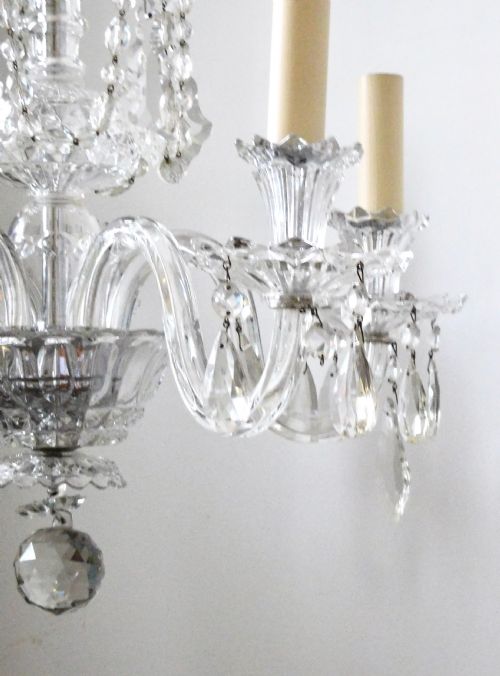fig 2. A FIVE ARM CRYSTAL CHANDELIER