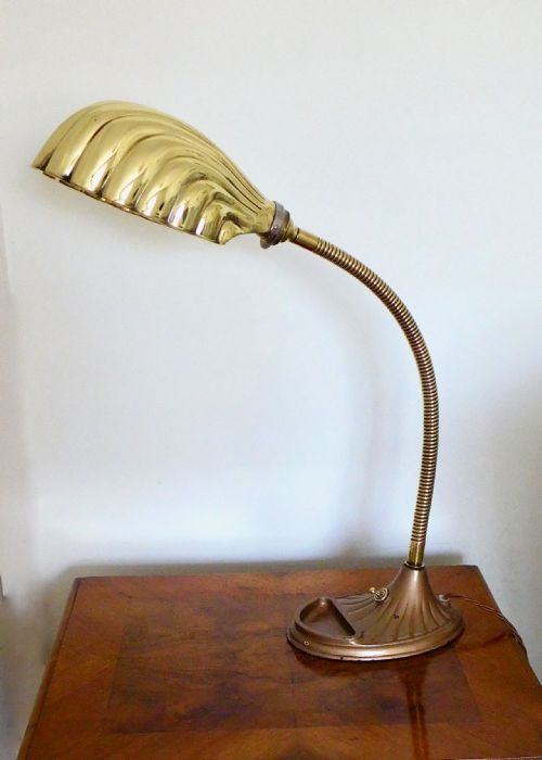 1930'S Desk Lamp with  Shade
