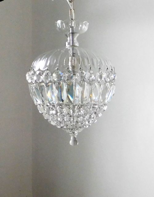 A Large Glass Ceiling Light