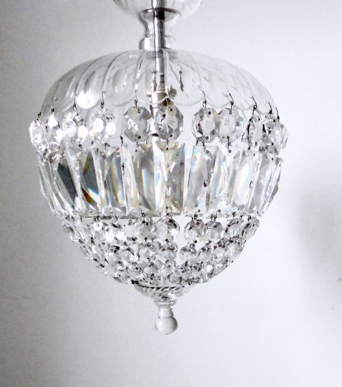 fig 1. A LARGE GLASS CEILING LIGHT