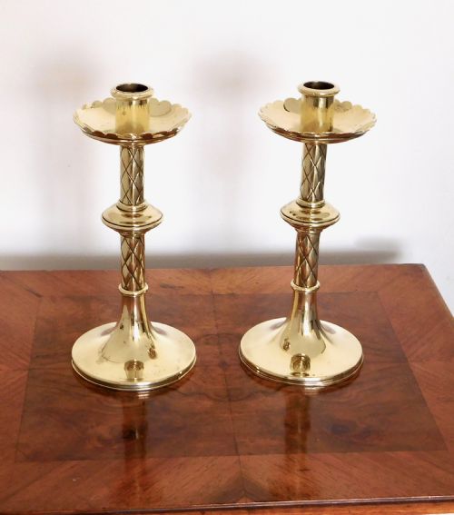 Pair Victorian Candlesticks