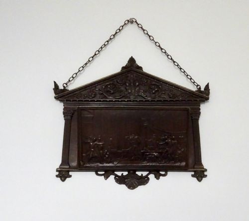 fig 1. 19thC CAST IRON WALL HANGING LETTER RACK