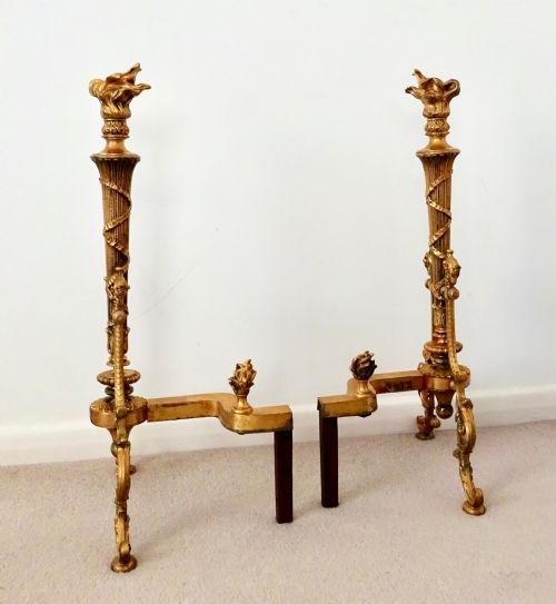 fig 1. PAIR LARGE EARLY VICTORIAN CHENET