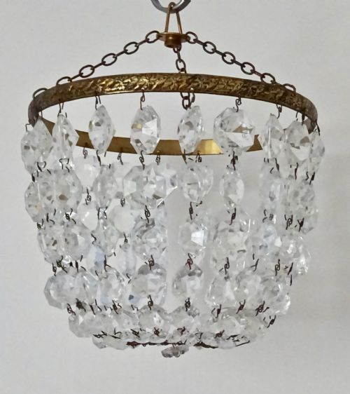 Antique Glass Bag Celing Light