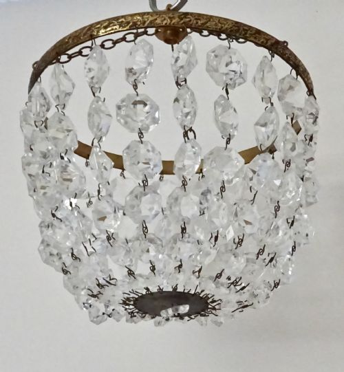 fig 1. ANTIQUE GLASS BAG CELING LIGHT