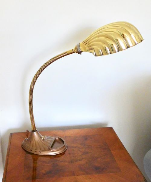 fig 1. 1930's DESK LAMP WITH SHADE