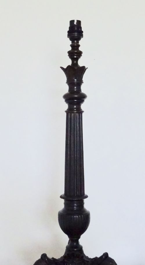 fig 1. VICTORIAN BRONZE COLUMN LAMP