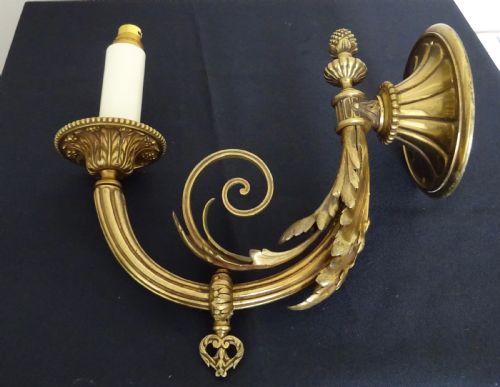 A Heavy Victorian Gas Wall Light
