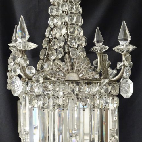 fig 3. UNUSUAL GLASS CHANDELIER