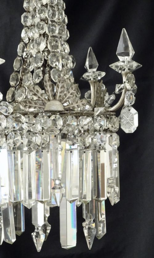 fig 2. UNUSUAL GLASS CHANDELIER