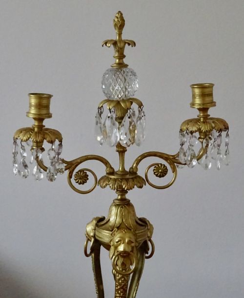 fig 1. EARLY VICTORIAN ORMOLU CANDELABRA