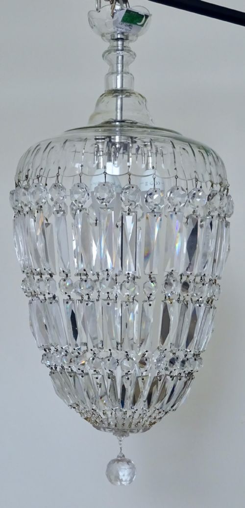 LARGE GLASS DROP CEILING LIGHT - ADDITIONAL PHOTO 5