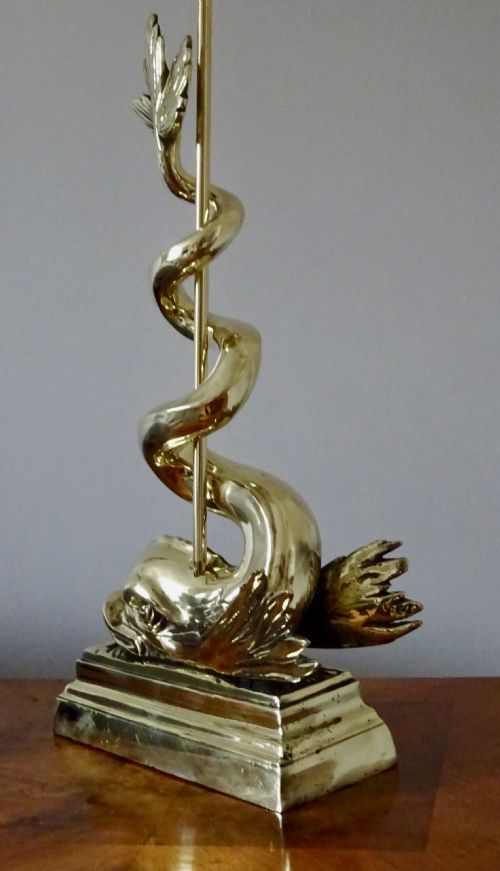fig 3. VICTORIAN BRASS DOLPHIN DOORSTOP