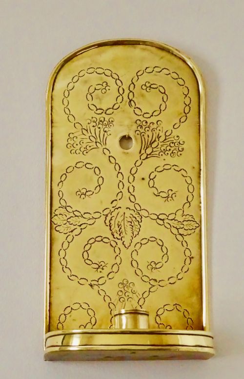 Victorian Brass Wall Candle Holder