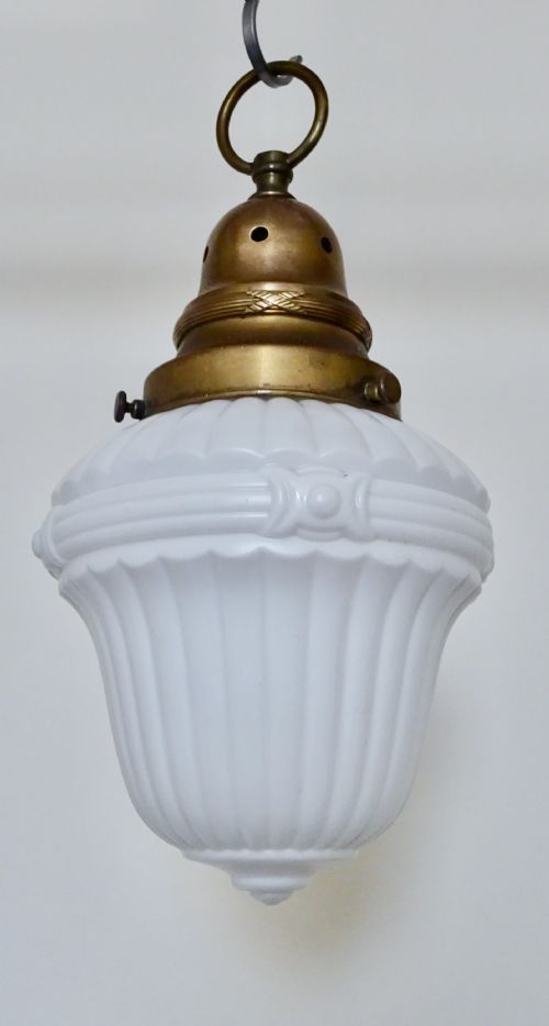 Small White Globe Ceiling Light