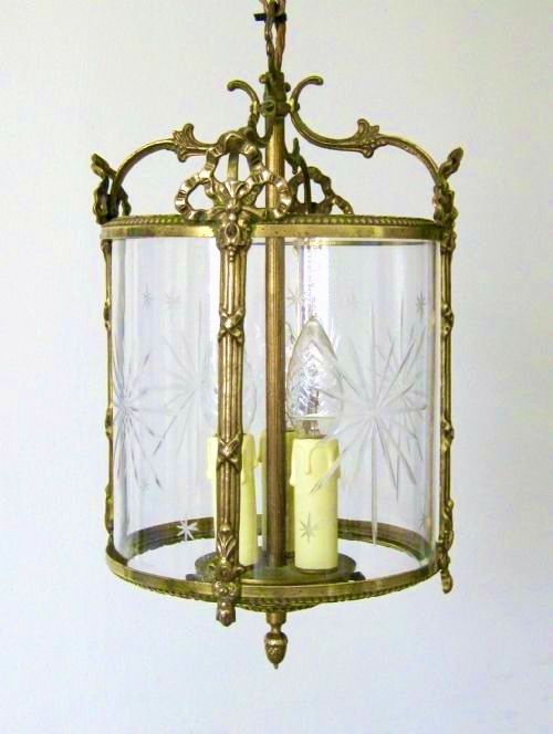 A Decorative  Brass Hall Lantern