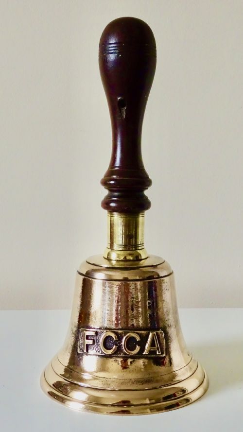 A Large Railway Handbell with Fcca on the Front