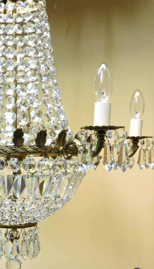 fig 1. A LARGE WATERFALL CHANDELIER