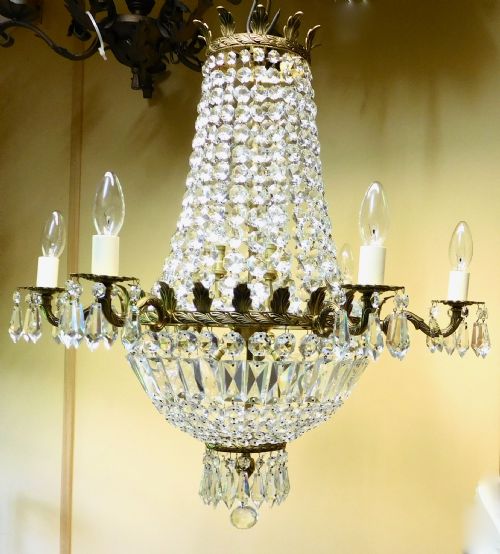 A Large Waterfall Chandelier