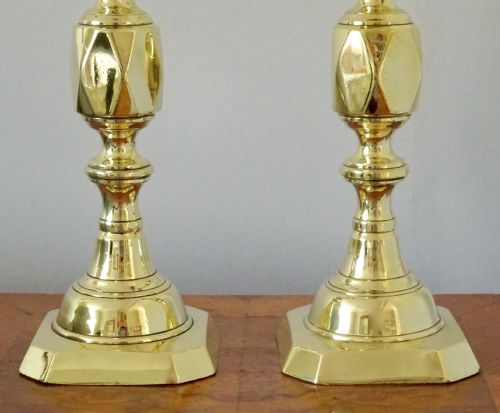 185090 FINE QUALITY BRASS CANDLESTICKS - ADDITIONAL PHOTO 1