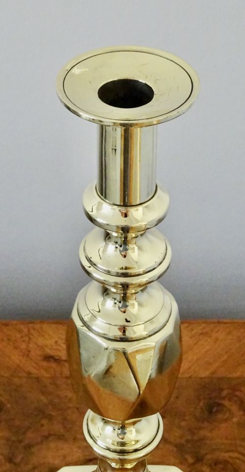 185090 FINE QUALITY BRASS CANDLESTICKS - ADDITIONAL PHOTO 2