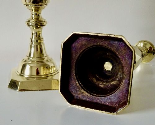 185090 FINE QUALITY BRASS CANDLESTICKS - ADDITIONAL PHOTO 5